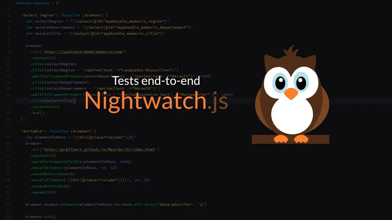 Nightwatch js